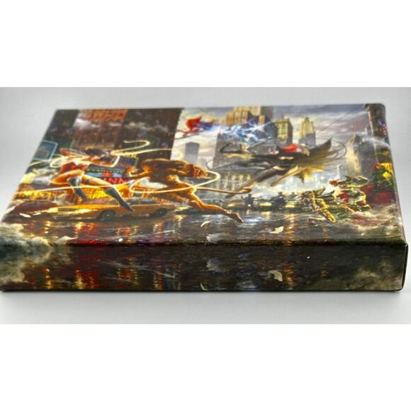 Battle Royale Women of DC Comics 10"x8" Certified Kincaid Canvas painting - Picture 4 of 11